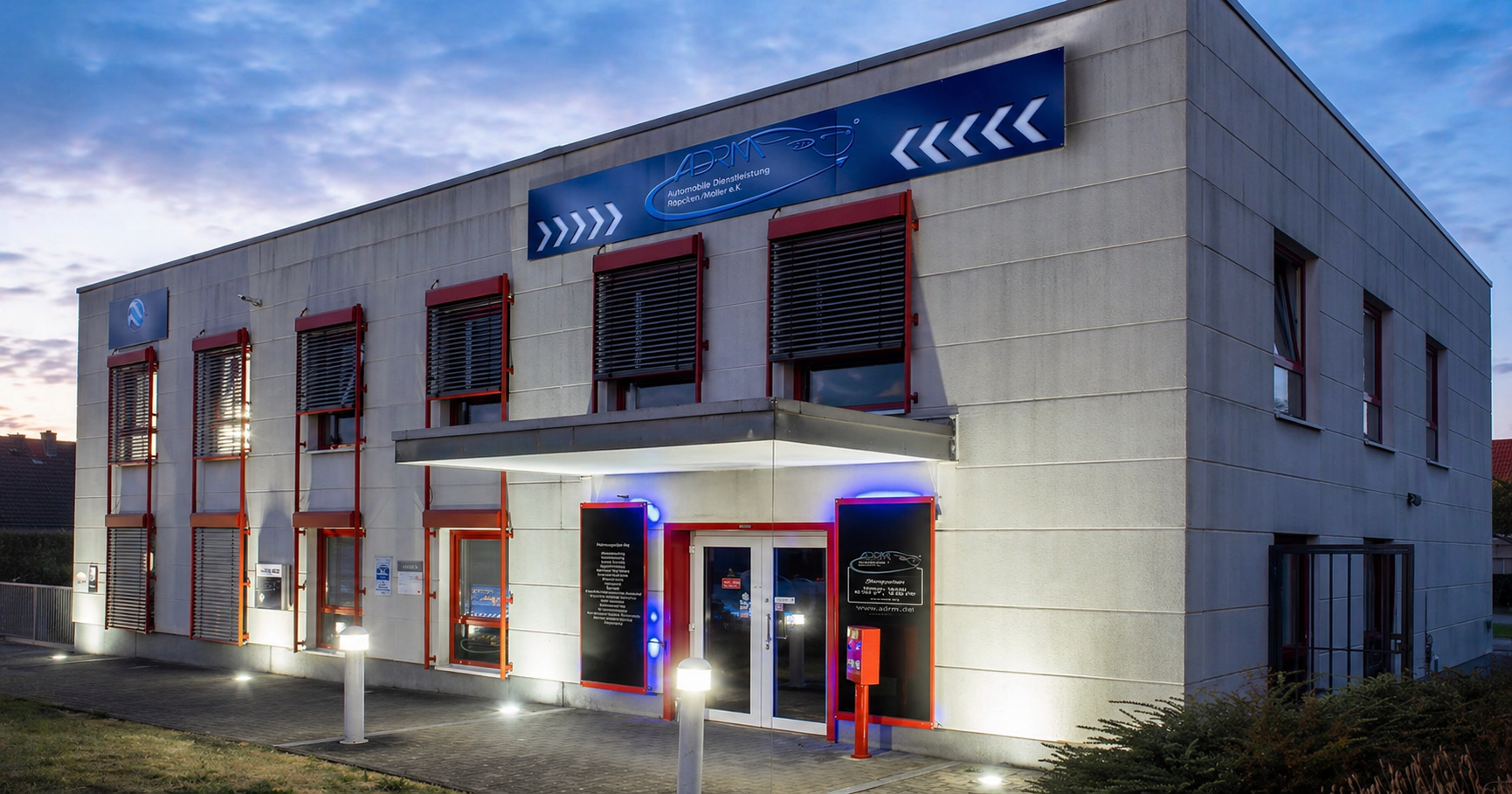 ADRM.eu Hauptverwaltung und KFZ-Meisterwerkstatt in Bergisch Gladbach-Bensberg nahe Köln