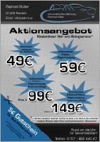 Flyer-Aktion zur Autoaufbereitung